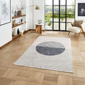 Green Harford Circle Design Flatweave Washable Rug from Roseland Furniture