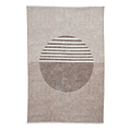 Beige Harford Circle Design Flatweave Washable Rug from Roseland Furniture