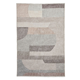Beige Whitaker Abstract Flatweave Washable Rug from Roseland Furniture