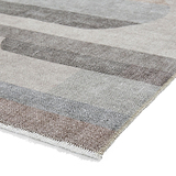 Beige Whitaker Abstract Flatweave Washable Rug from Roseland Furniture