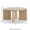 Whitstone Oak Round Coffee Table from Roseland Furniture