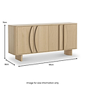 Whitstone 4 Door Large Sideboard from Roseland Furniture