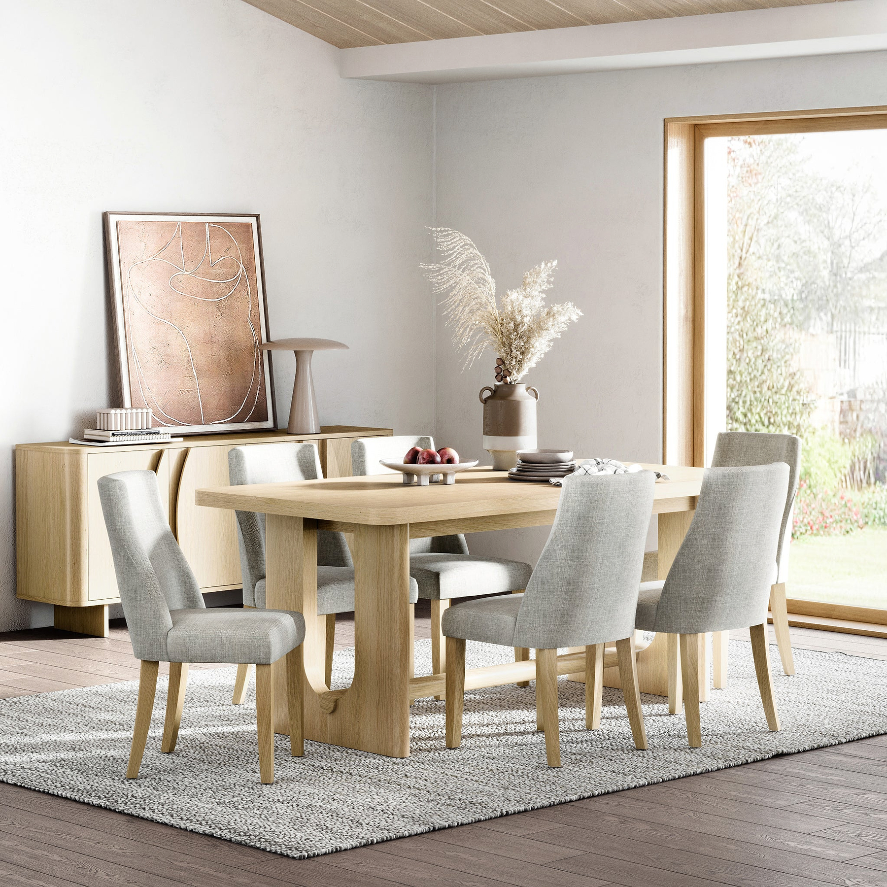 Whitstone Oak Large Extending Dining Table from Roseland Furniture