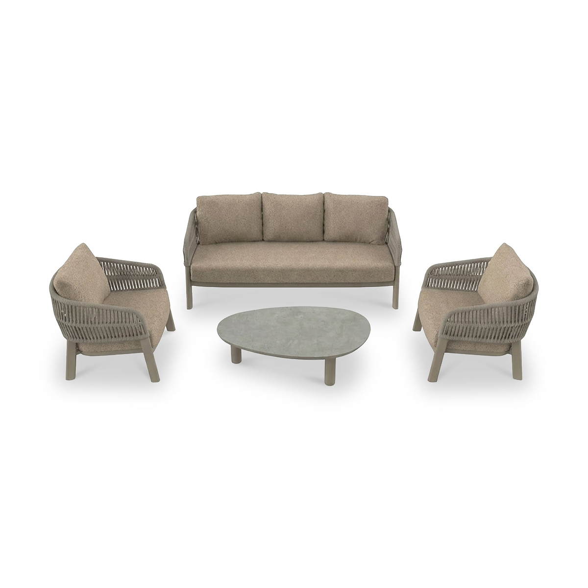 Zuro 5 Seater Lounging Set with Coffee Table from Roseland Furniture