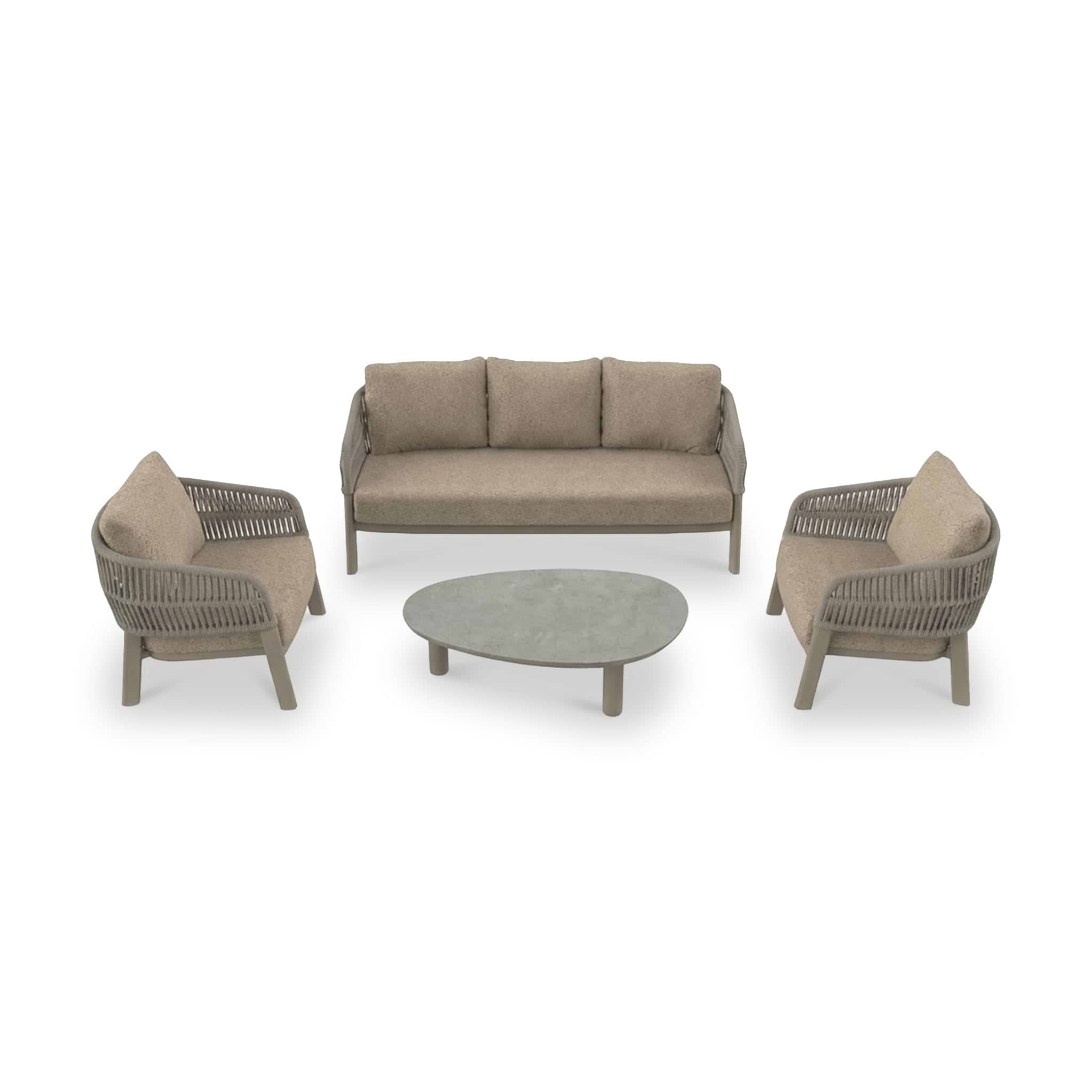 Zuro 5 Seater Lounging Set with Coffee Table from Roseland Furniture