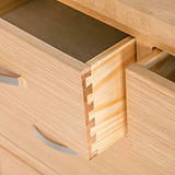 London Oak 2 over 4 chest of drawers with dovetail joints from Roseland Furniture