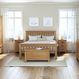 Zelah Oak Slatted Bed Frame