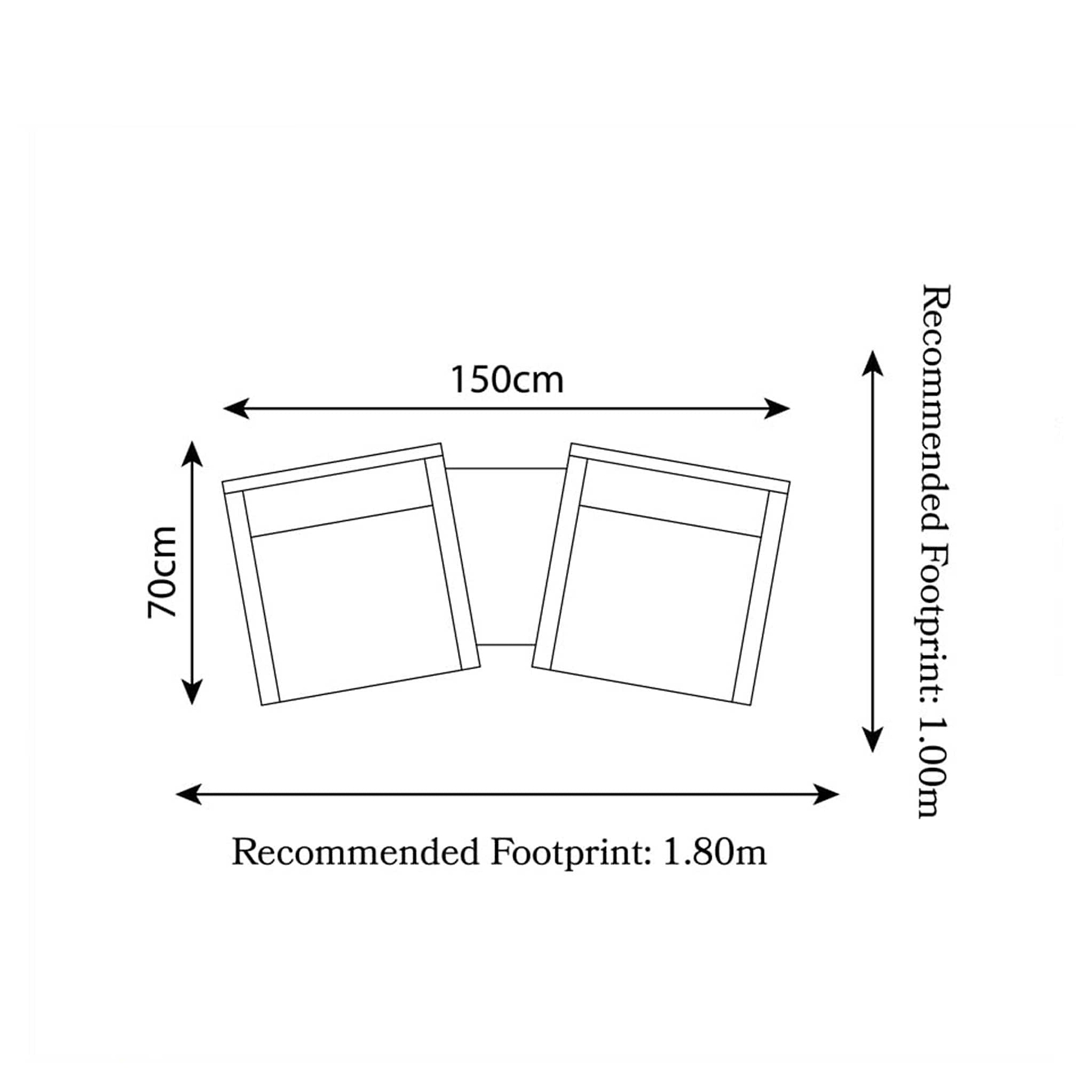 Napoli Acacia Companion Set Dimensions & Size Guide