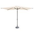 Ivory Cream Rectangular Parasol canopy with Grey aluminium Frame
