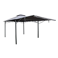 3.3m Grey Algarve Awning Garden Gazebo 