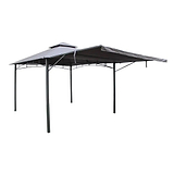 3.3m Grey Algarve Awning Garden Gazebo 