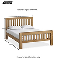 Abbey King Size Bed Frame - Size Guide