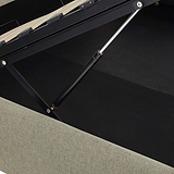 Ashley Oatmeal Upholstered Ottoman Storage Bed 