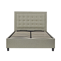 Ashley Oatmeal Upholstered Ottoman Storage Bed 