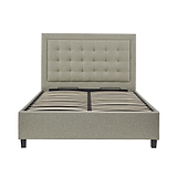 Ashley Oatmeal Upholstered Ottoman Storage Bed 