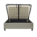 Ashley Oatmeal Upholstered Ottoman Storage Bed 