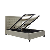 Ashley Oatmeal Upholstered Ottoman Storage Bed 