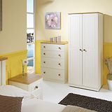 Brixham Cream 3 Drawer Bedside from Roseland