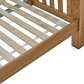 Abbey Grande Oak Bed Frame Double or King Size - Close up of slats and middle bar on bedframe