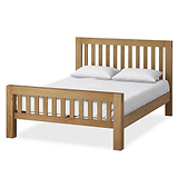 The Abbey Grande Wooden Oak Bed Frame Double or King Size from Roseland Furniture