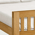 The Abbey Grande Wooden Oak Bed Frame Double or King Size - Close Up of Tenon Joints