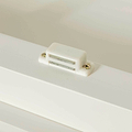 Cornish White Wooden Double Wardrobe - Close up of wardrobe door stays