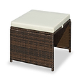 Cannes Brown 10 Seater Rattan Cube Dining Set