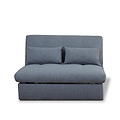 Camille Mid Grey Textured Weave Pull Out Sofa Bed