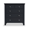 Cornish Black 2 over 3 Chest of Drawers