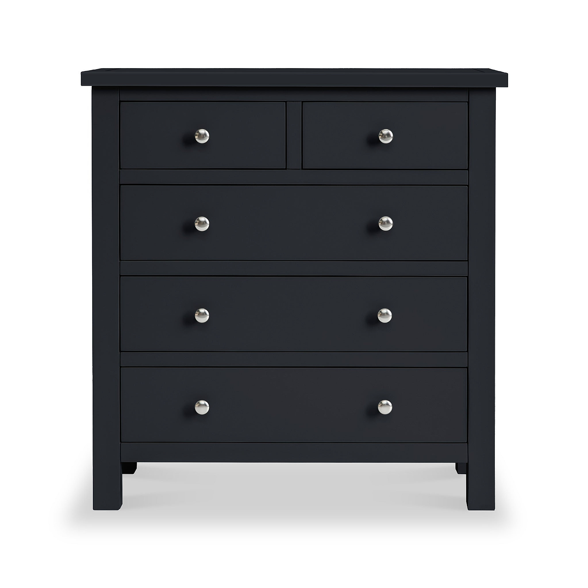 Cornish Black 2 over 3 Chest of Drawers