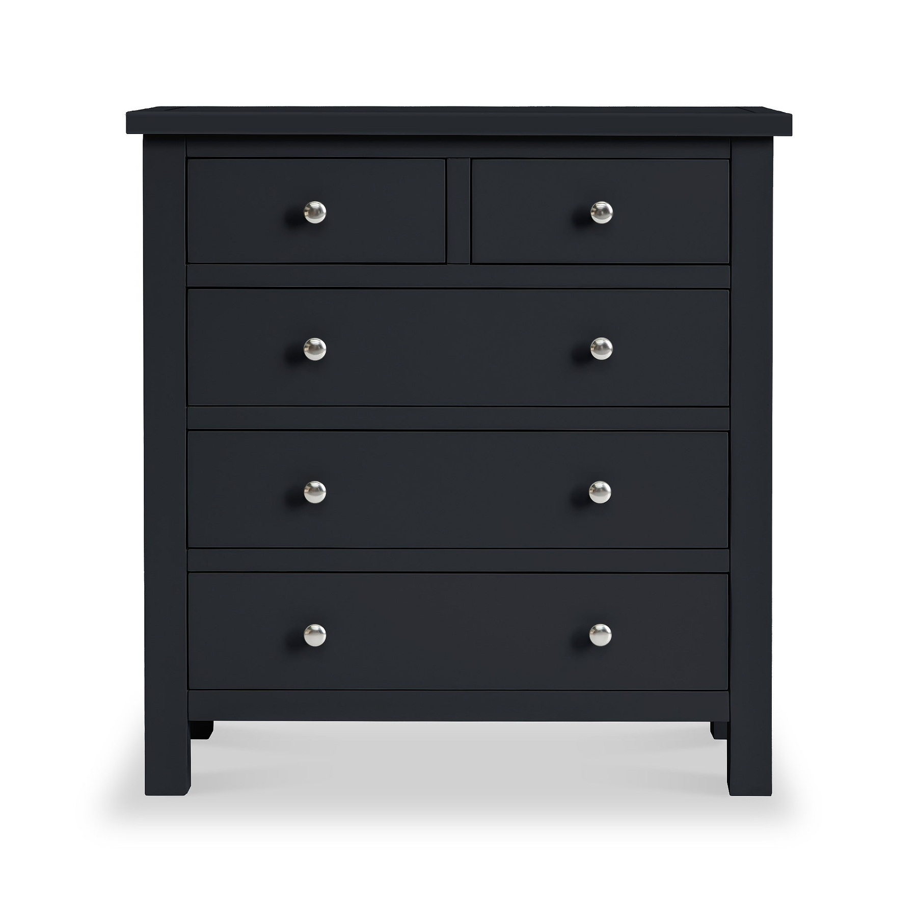 Cornish Black 2 over 3 Chest of Drawers