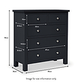 Cornish 2 over 3 Chest of Drawers dimensions