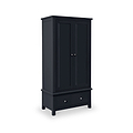 Cornish Black Double Wardrobe from Roseland Furniture