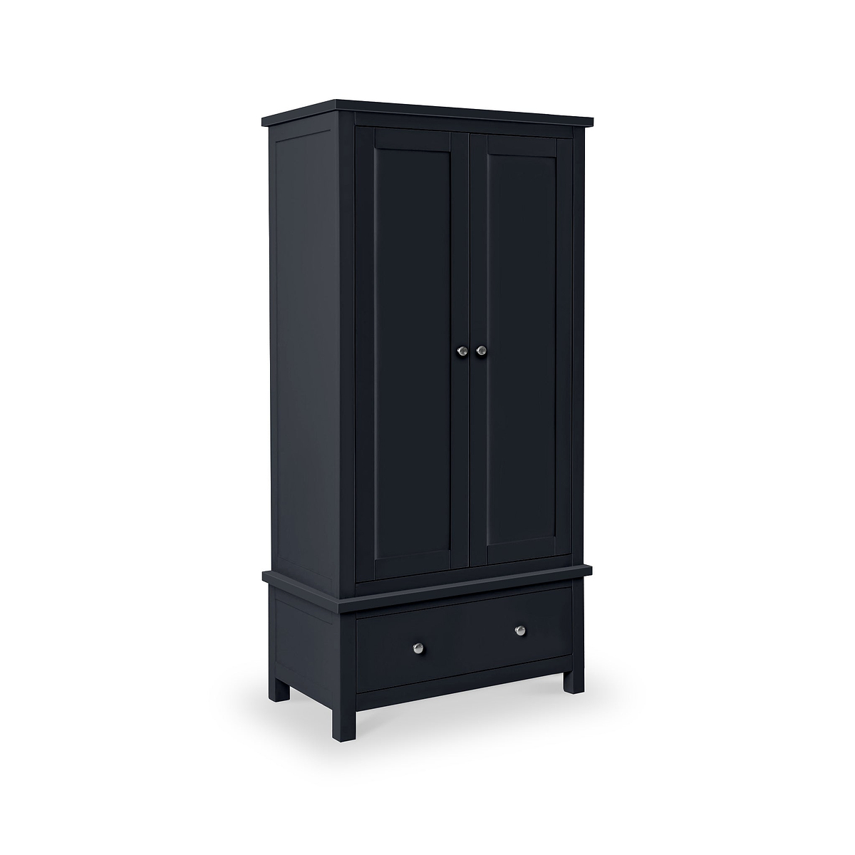 Cornish Black Double Wardrobe from Roseland Furniture