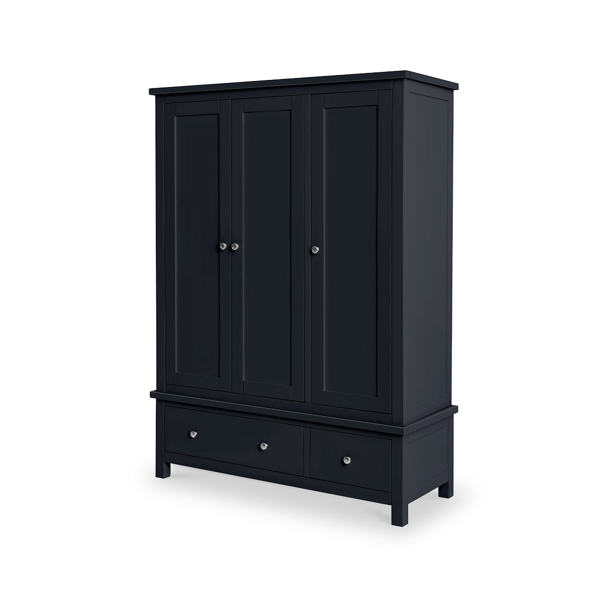 Cornish White Triple Wardrobe from Roseland Furniture