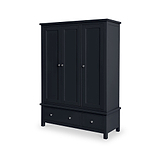Cornish White Triple Wardrobe from Roseland Furniture
