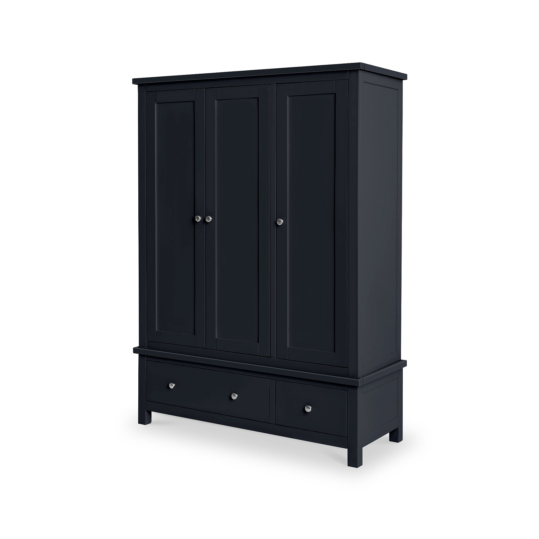Cornish White Triple Wardrobe from Roseland Furniture