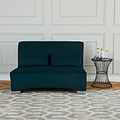 Cortez Bottle Green Velvet Upholstered Pull Out Sofa Bed for living room & bedroom