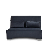 Cortez Grey Velvet Upholstered Pull Out Sofa Bed from Roseland Furniture