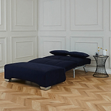 Cortez Midnight blue Velvet Upholstered Pull Out Sofa Bed