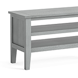 Elise Gris Grey Acacia 90cm TV Unit close up of wooden table top