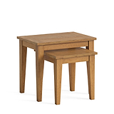 Fran Oak Nest of Tables Set from Roseland Furniture