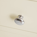 Farrow Cream 2 Over 3 Chest Of Drawers from Roseland Furniture - close up of silver handles