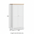 Farrow Kitchen Larder Unit By Roseland Furniture - Size Guide