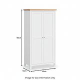 Farrow Kitchen Larder Unit By Roseland Furniture - Size Guide