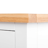 Farrow White Large Sideboard Cabinet by Roseland Furniture