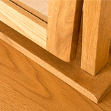Lanner Oak Dressing Table Set mirror corner view