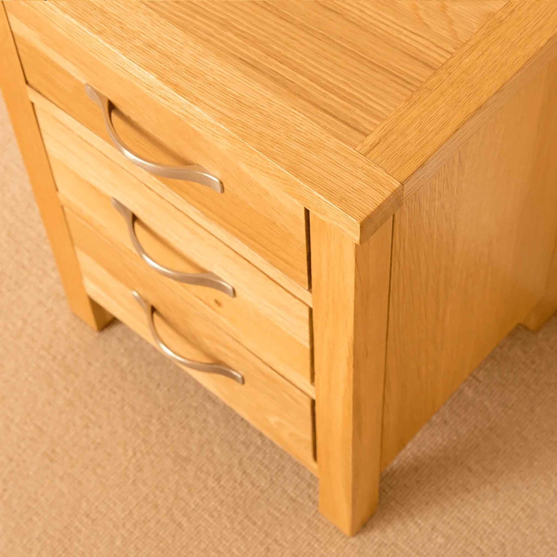 Top corner - Newlyn Oak Bedside Table