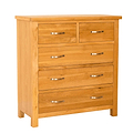 Newlyn Oak 2 over 3 Drawer - Chest of Drawers