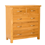 Newlyn Oak 2 over 3 Drawer - Chest of Drawers